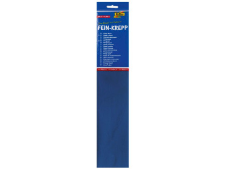 folia Papier crépon en couches, 500mm x 2,5m, bleu brillant
