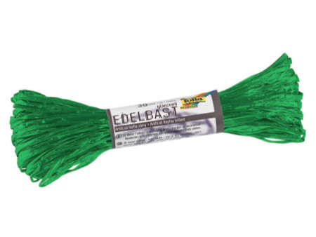 folia Raphia synthétique, bobine de 30 m, vert émeraude