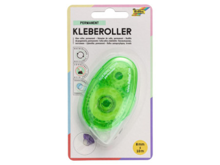 folia Roller de colle réutilisable, 8 mm x 10 m, permanent