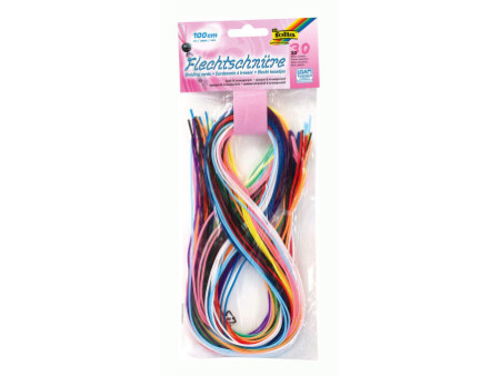 folia Fil pour scoubidou BASIC MIX, 1,8 mm x 1 m