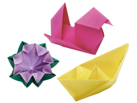 folia Feuille à plier Origami Basic Mix, 100 x 150 mm