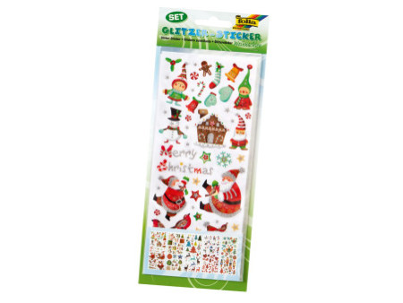 folia Sticker scintillant de Noël CHRISTMAS