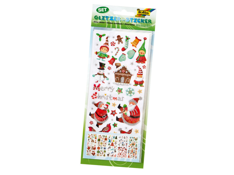 folia Sticker scintillant de Noël CHRISTMAS