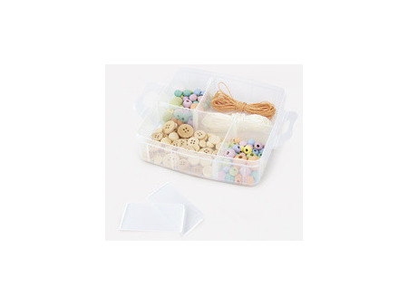 folia Boîte de rangement, 3 niveaux, en PP, transparent