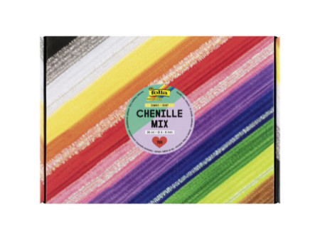 folia Mélange de fils chenille Jumbobox, 300 mm, assorti