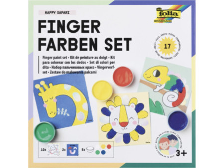folia Kit de gouache aux doigts 'HAPPY SAFARI'