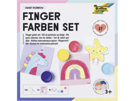 folia Kit de gouache aux doigts 'SWEET RAINBOW'