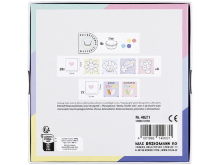 folia Kit de gouache aux doigts 'SWEET RAINBOW'