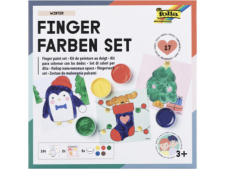 folia Kit de gouache aux doigts 'HIVER'