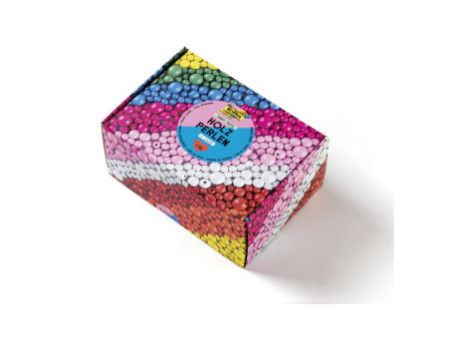 folia Mélange de perles en bois BASIC Jumbobox, 1 kg