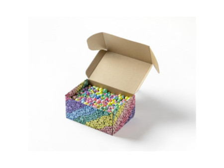 folia Mélange de perles en bois PASTEL Jumbobox, 1 kg