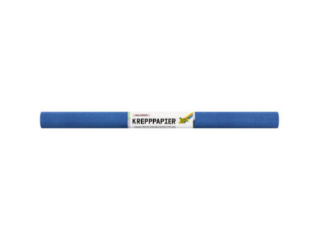 folia Rouleau de papier crépon, 500mm x 2,5m, bleu brillant