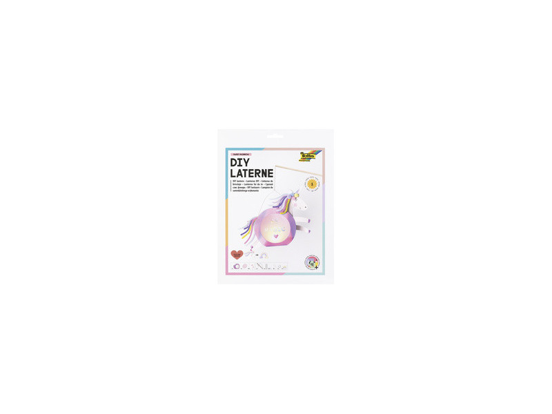 folia Kit de lanterne SWEET RAINBOW, rose irisé
