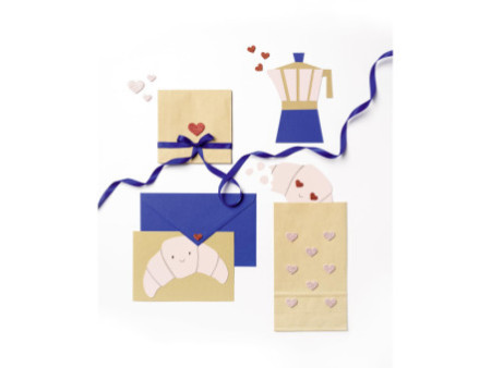 folia Sticker pailleté en caoutchouc mousse HEARTS LOVE