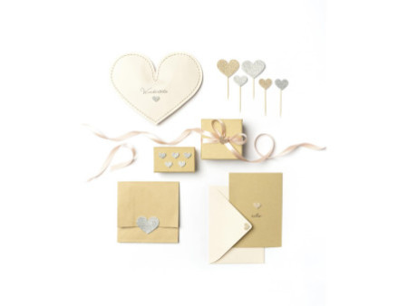 folia Sticker pailleté en caoutchouc mousse HEARTS CLASSIC