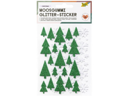 folia Sticker pailleté en caoutchouc mousse CHRISTMAS