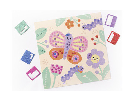 folia Mosaïque en caoutchouc mousse 'BUTTERFLY', 301 pièces