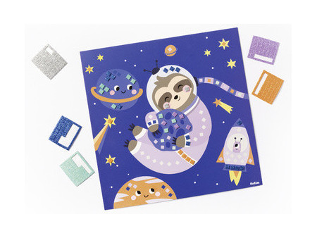 folia Mosaïque en caoutchouc mousse 'SPACE SLOTH' 301 pièces