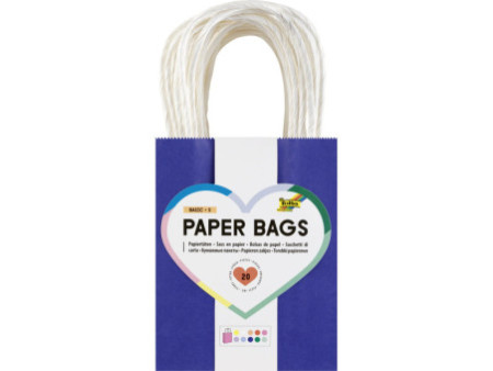 folia Sac en papier BASIC, taille: S, assorti