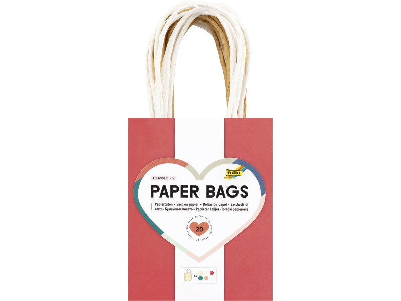 folia Sac en papier CLASSIC, taille: S, assorti