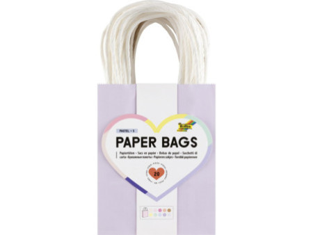 folia Sac en papier PASTEL, taille: S, assorti
