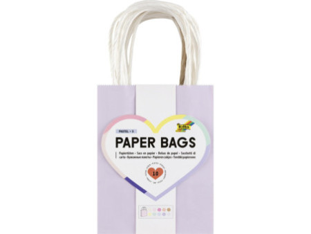folia Sac en papier PASTEL, taille: S, assorti