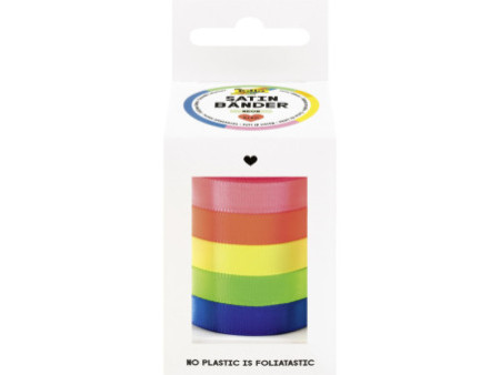 folia Set de rubans satin FLUO, assorti