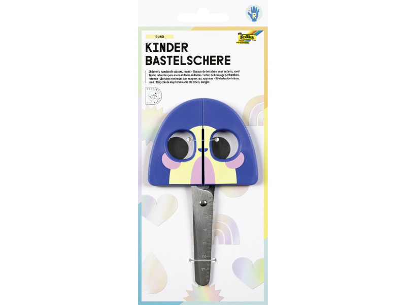 folia Ciseaux RAINBOW, ronds, longueur: 160 mm