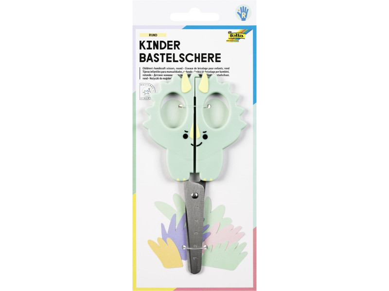 folia Ciseaux DINO, ronds, longueur: 160 mm