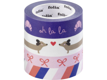 folia Ruban adhésif décoratif Washi-Tape 'PARISIENNE'