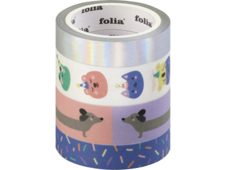 folia Ruban adhésif décoratif Washi HOTFOIL PARTY ANIMALS