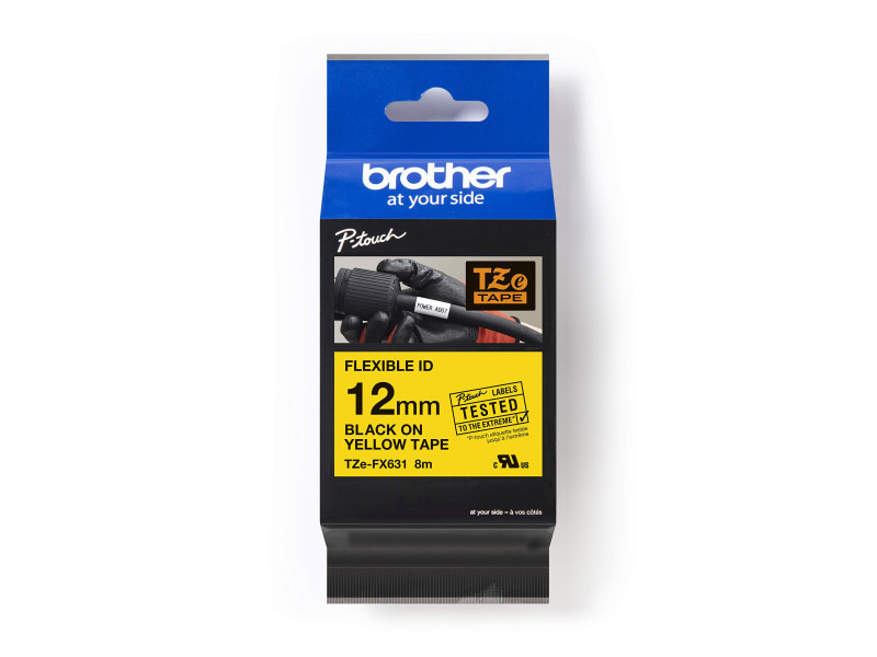 brother TZe-Tape TZe-FX631 Flexi-Tape cassette à ruban