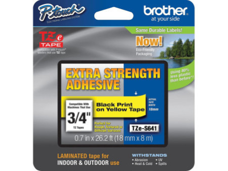 brother TZe-Tape TZe-S641 ruban extra solide,