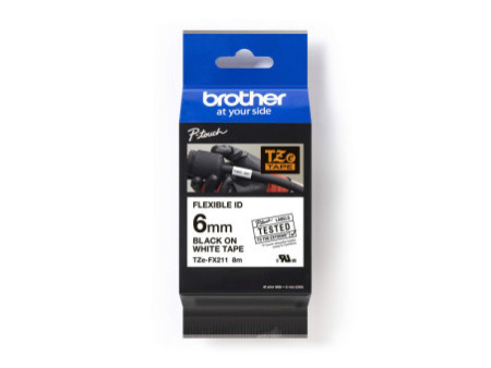 brother TZe-Tape TZe-FX211 Flexi-Tape cassette à ruban