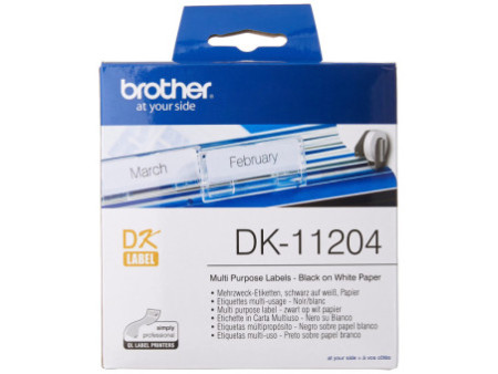 brother DK-11204 Etiquette multi-usage, 17 x 54 mm