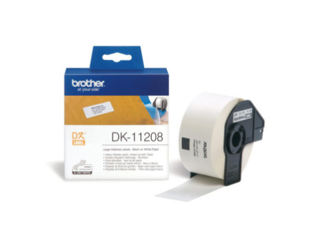 brother DK-11208 Etiquettes d'adresse, 38 x 90 mm