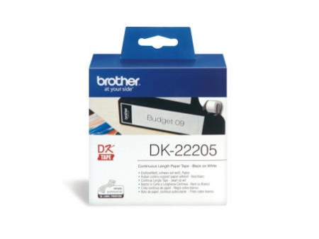brother DK-22205 Etiquettes en continu papier, 62mm x 30,48m
