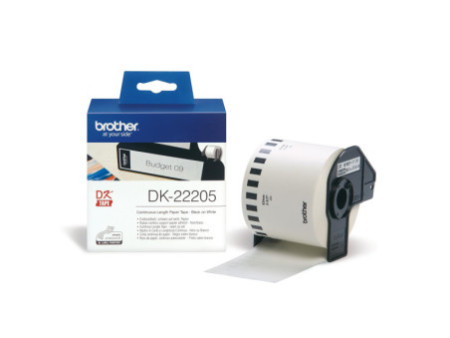 brother DK-22205 Etiquettes en continu papier, 62mm x 30,48m