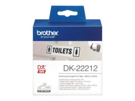 brother DK-22212 Film étiquettes en continu, 62 mm x 15,24 m