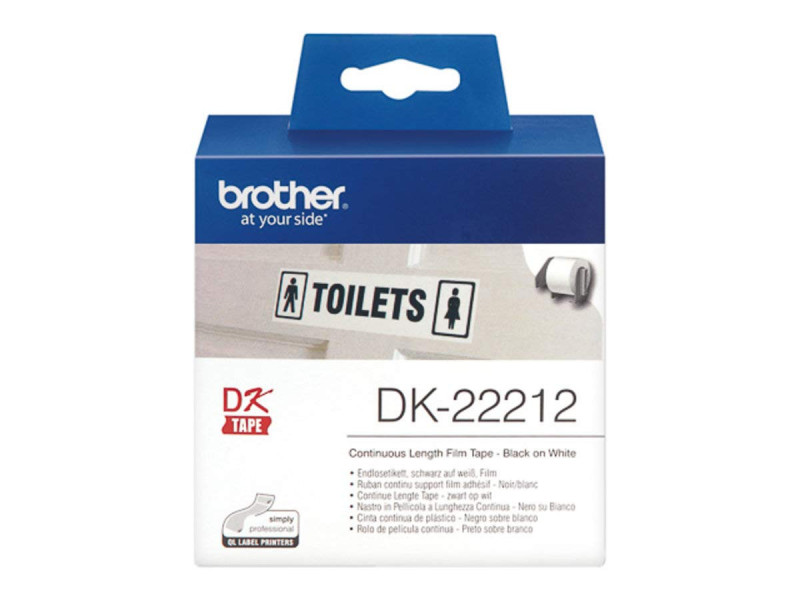 brother DK-22212 Film étiquettes en continu, 62 mm x 15,24 m
