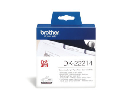 brother DK-22214 Etiquettes en continu papier, 12mm x 30,48m