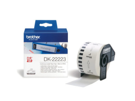 brother DK-22223 Etiquettes en continu Papier, 50mm x 30,48m