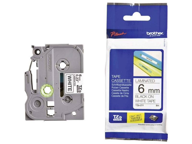 brother Cassette à bande TZe TZe-211, largeur de bande: 6 mm