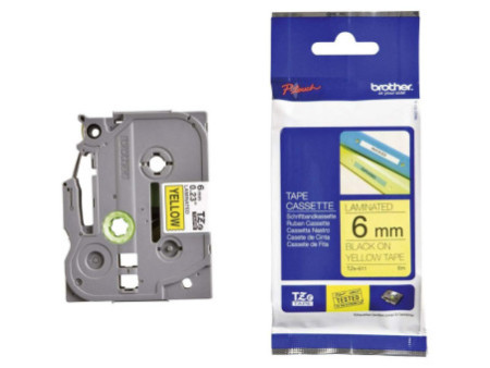 brother TZe-Tape TZe-611 cassette à ruban, Largeur: 6 mm,