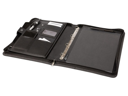 STOP Porte-documents rPET GUAM, A4, PET recyclé, anthracite