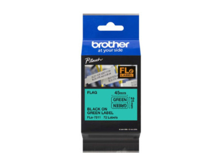 brother FLe-7511 Cassette à ruban, noir / vert