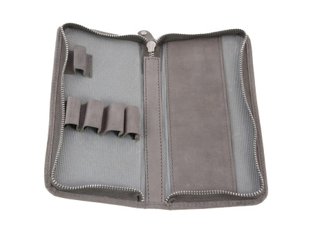 Alassio Etui pour 3 instruments d'écriture, gris