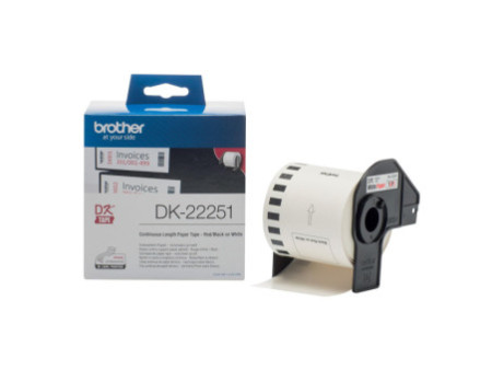 brother DK-22251 Etiquettes en continu papier, 62 m x 15,24m