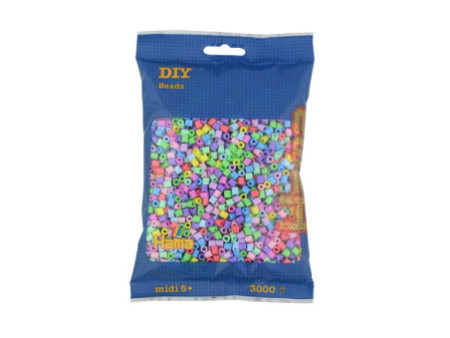 Hama Perles à repasser midi 'Pastellmix', dans un sachet
