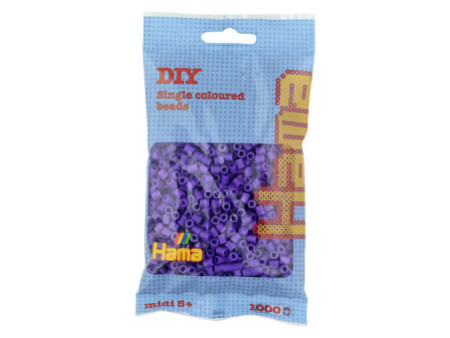Hama Perles à repasser midi, dans un sachet, violet